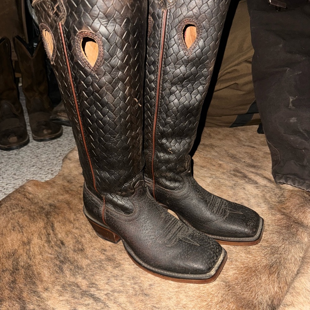 Twisted X Black and Brown Men's Boots - Picture 3 of 3